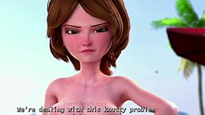 beach babe's big ass tempts monster cock titty fuck