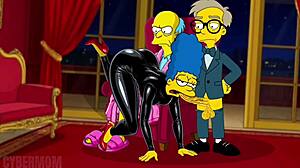 does housewife marge simpson in black latex catsuit fuck old boss make you hard