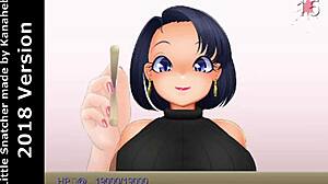 Tomoko's Huge Tongue Swallows Little Snatcher Whole for Milf Digestion!