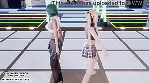 Marie Rose's Sexy Uncensored Dance Turns into Petite Blonde Hentai Action!