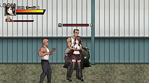 cute brunette fucked by multiple men in dk city hentai game fantasy