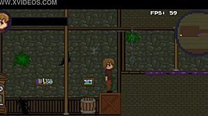 overwhelmed by her massive tits dominating me in drain mansion game hentai