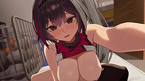 Big Tits Brunette Teen Rides Cowgirl to Creampie Missionary Finish