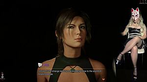 Lara Croft's sex dungeon BDSM group lick deepthroat interracial stockings!! 😈👅