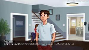 stepmom's panties drenched in my hot cum summertime saga