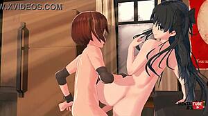 fate stay night hentai sees rin commanded into submission as masterful maledom fucks her big tits pussy with monster cock uncensored