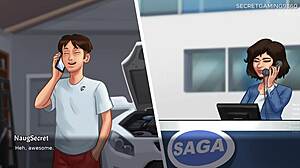 Stepmom's Car Kiss Turns Horny 3D Hentai Fuck