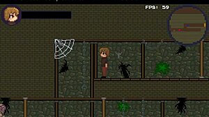 overwhelmed by her massive tits dominating me in drain mansion game hentai