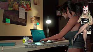 Lara Croft's sex dungeon BDSM group lick deepthroat interracial stockings!! 😈👅