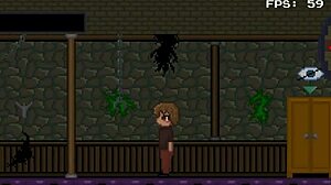 overwhelmed by her massive tits dominating me in drain mansion game hentai