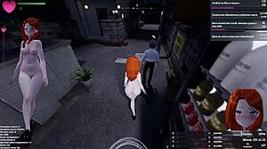 she strips naked outdoors leading to public assfucking and squirting 3d