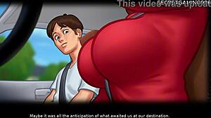 stepmom's panties drenched in my hot cum summertime saga