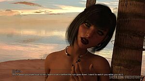 Mark Fingers Erica's Pussy During Beach Tease in Dorm Game