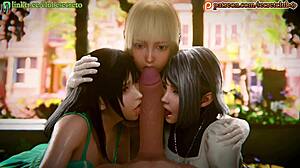 i love tifa lockhart's big tits anal creampie hentai compilation