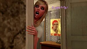 First-time anal guy meets shemale milf's futanari cock thrusting deep in 3D gay assfucking debut