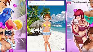 Mermaid princess's naughty big ass and tits sway in Booty Calls part 1 hentai game temptation