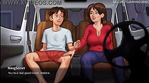 stepmom's panties drenched in my hot cum summertime saga