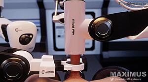 Cock Gets Milked Dry By Pulsing AI Machine Animation With Wet Sounds