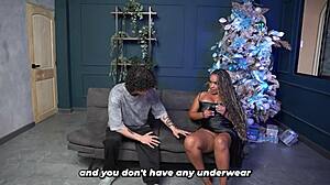 Stepmom's Huge Tits and Fat Ass Shake for Stepson's Christmas Creampie Wish Fulfillment!