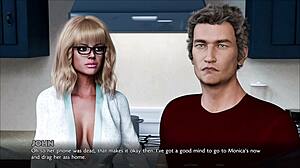 Juli's Curvy Big Tits and Huge Cock Pound Me Hard While Husband Watches in Bedroom!