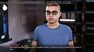 Blonde college teacher sucks huge cock and swallows bukkake cum in lost love 25