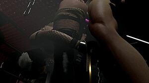 2b slut double penetration man dildo anal cowgirl creampie barefoot big tits