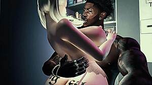 Big black cock ravages blonde bimbo interracial ep 1
