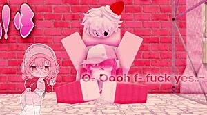 Roblox slut three-way creampie doggystyle riding