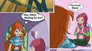 Winx babes flash naughty pussies in interactive comic babe play