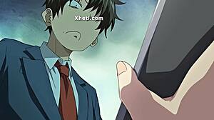 Girlfriend anime pussy licked hard before doggystyle creampie quickie fuck