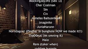 Rough creampie action explodes in dark alleyway game animation