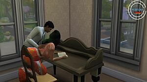 private tutor babe rides big cock cowgirl creampie with huge tits bouncing assfucking finish