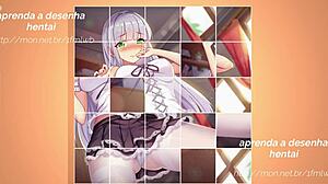 hentai girl plays intense waifu selection game