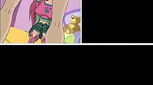 Winx babes flash naughty pussies in interactive comic babe play