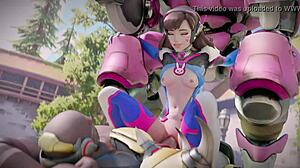 Isn't D.Va from Overwatch just a slutty Asian teen begging to get fucked hard?
