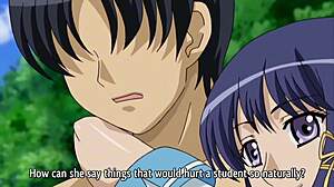 Hentai Teen's Sex Lesson Sparks Anal Threesome