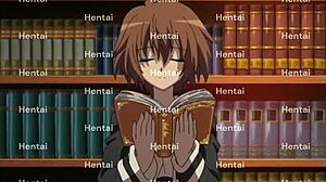 step-sister craves creampie blowjob in school library with bookworm sissy!