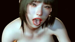 oracle of sensual simulation unfolds in smooth 3d anime animation vibes