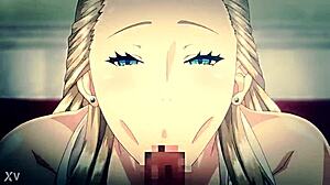 kerozaiin's hmv teases cute big tits curves in anime hentai seduction