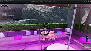 a young beach babe loses bet to stranger and drops for his thick cock sucking session