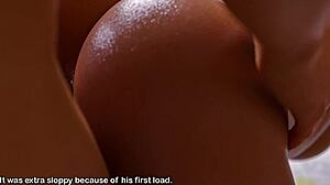 four bimbo sluts beg for huge facials in dream group