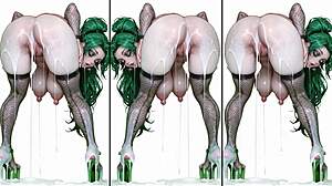 Anime hentai manga babe drenched in cum with messy creampie