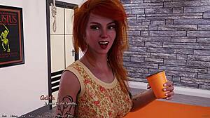 slutty redhead humiliates small dick boyfriend after accidental pregnancy in being a dik game