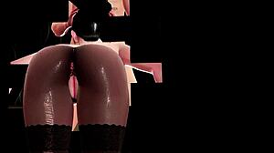 Dark Bunny Suga Miyuki Handjob Bondage Sloppy Gloryhole Cumshot!