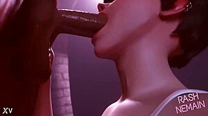 i can't get enough of this 3d tracer blowjob animation