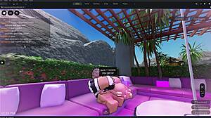 a young beach babe loses bet to stranger and drops for his thick cock sucking session