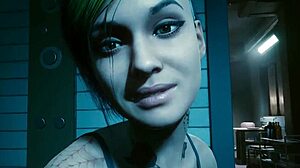 Judy Alvarez lesbian full sex romp in Cyberpunk 2077 xmod game