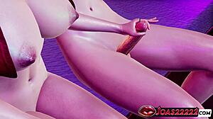 Yuuki's red bikini hides sloppy blowjobs, handjobs and gloryhole fucks at the pool