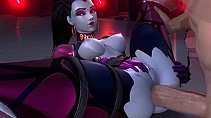Banging Overwatch Babes in Assfucking Group Missionary POV Blender Action