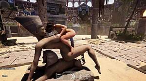 lara croft tempts giant statue huge cock anal creampie gangbang to enter cave game